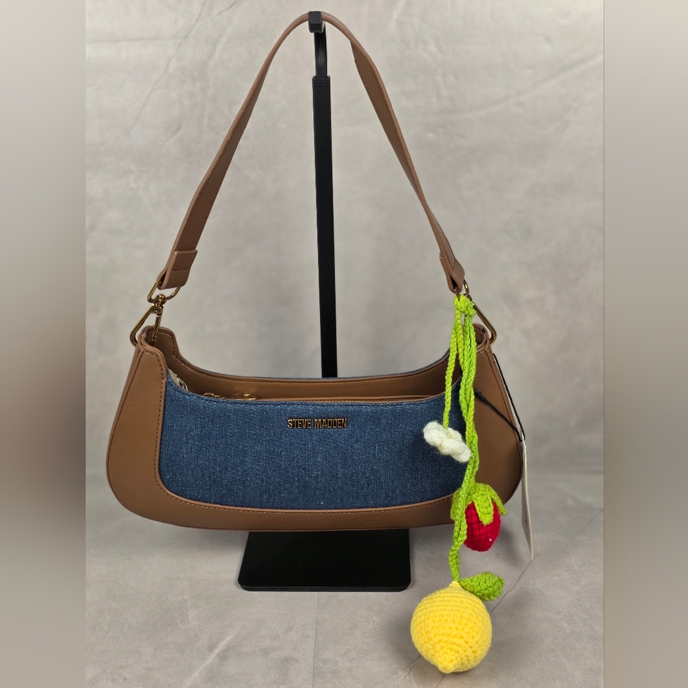 Steve Madden Brown and Blue Women's Bag